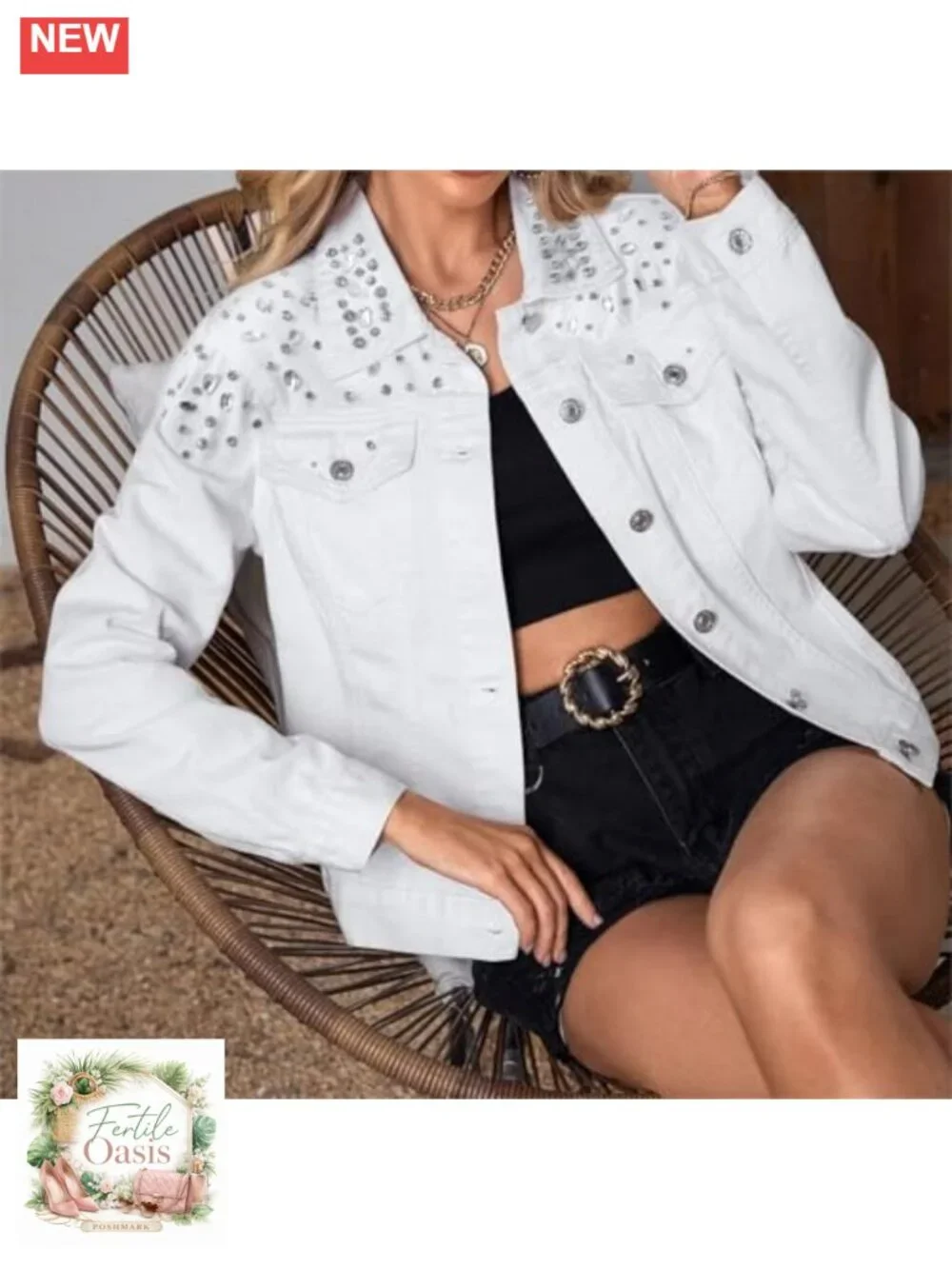 N/A rhinestone embellished